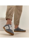 Pilkos Spalvos Odiniai Sneakers Stiliaus Filippo