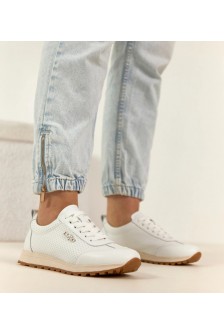 Balti odiniai perforuoti sportbačiai Filippo