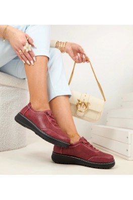 Raudona Solenne ažūrinė avalynė