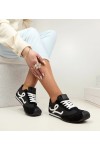 Juodi Sneakers Stiliaus Laisvalaikio batai Damskie Barefoot