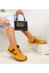 Geltonos spalvos sportbačiai Moterų basų kojų sportbačiai