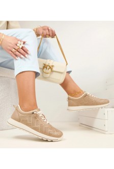 Smėlio spalvos ažūriniai bateliai SIone