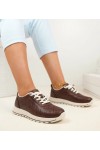 Rudos Spalvos Ažūriniai Įsispiriamos Sneakersy SIone