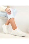 Baltos spalvos Ažūriniai Įsispiriamos Sneakersy SIone