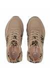 Smėlio spalvos odiniai platforminiai sportbačiai Filippo