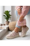 Smėlio Spalvos Odiniai Sneakers Stiliaus Na platformos Filippo
