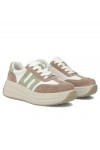 Smėlio Spalvos Odiniai Sneakers Stiliaus Na platformos Filippo