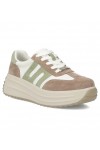 Smėlio Spalvos Odiniai Sneakers Stiliaus Na platformos Filippo
