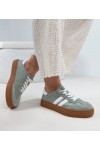 Žalios Spalvos Odiniai Sneakers Stiliaus Na platformos Cambell