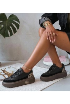 Juodos odos platforminiai sportbačiai Cambell