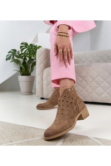 Smėlio spalvos ažūriniai auliniai batai Potocki