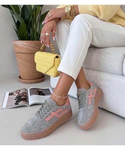 Žalia Cambell natūralios odos sportbačiai