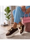 Rudos Spalvos Sneakers Stiliaus Na platformos Oktawia