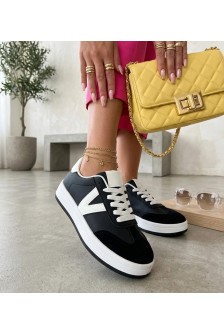 Juodi Sneakers Stiliaus Na platformos Chloe