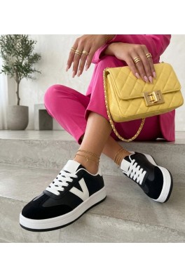 Juodi Sneakers Stiliaus Na platformos Chloe