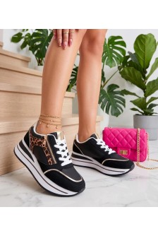 Juodi Sneakers Stiliaus Na platformos Giulietta