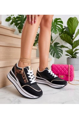 Juodi Sneakers Stiliaus Na platformos Giulietta