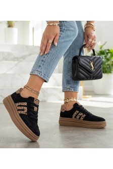Juodi Odiniai Sneakers Stiliaus Filippo DP7114/26