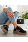 Juodi Odiniai Sneakers Stiliaus Filippo DP7114/26