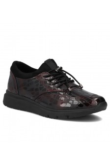 Bordo spalvos odiniai bateliai „Filippo“ DP7117/26