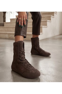 Ruda Sneakers Stiliaus Ocieplane Wiązane Nolaste