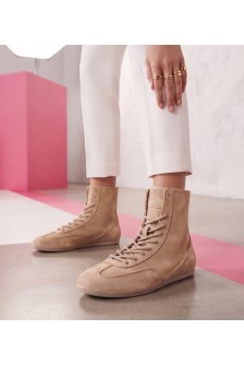 Smėlio spalvos Sneakers Stiliaus Ocieplane Za Kostkę Pioana