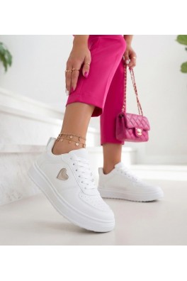 Baltas Sneakers Stiliaus Na platformos Su Serduszkiem Aladina