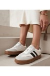 Baltas-Pilkos Spalvos Sneakers Stiliaus Na platformos Lotiara